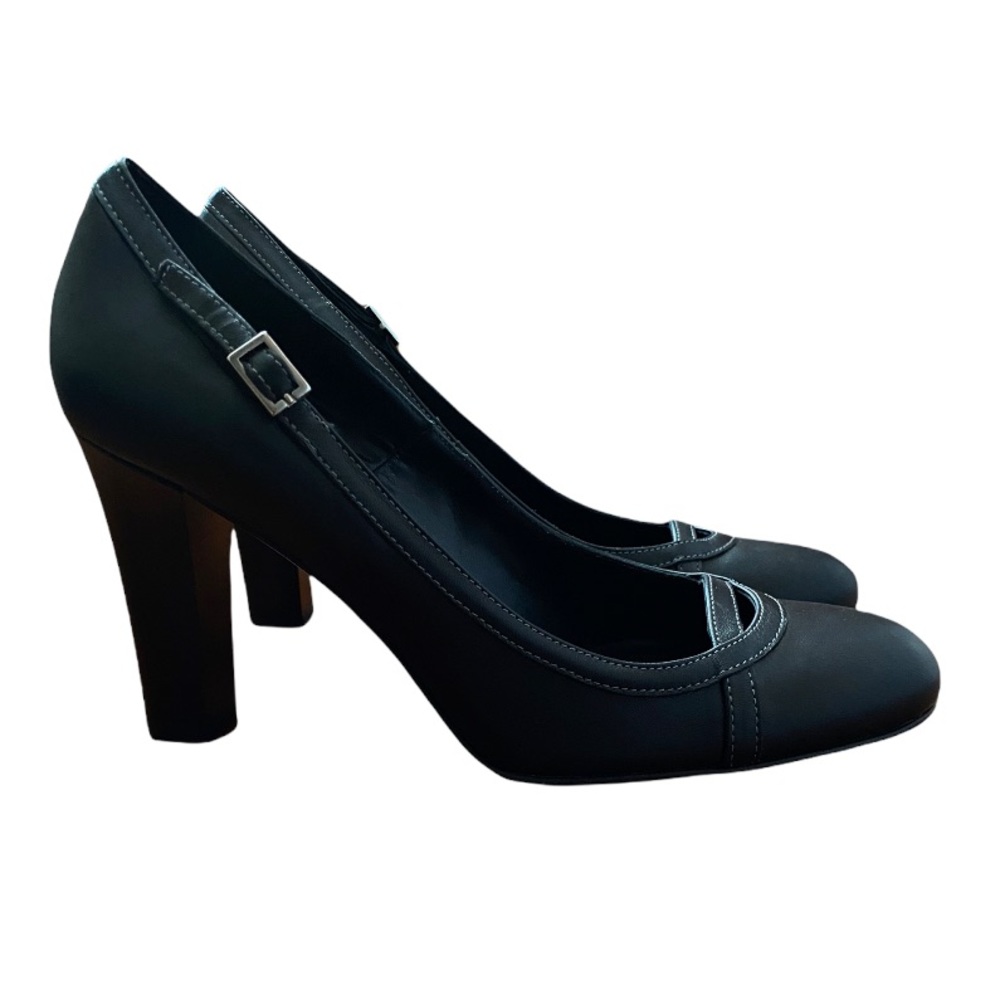BRAND NEW BANANA REPUBLIC “JOLIE” BLACK ROUND TOE HEELS - WOMEN SIZE 8.5